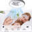 19" Matte White Bedroom Fan Light With Remote Control, Dimmable, 7 Blades, Reversible Dc Motor, With Led Light-1157444039