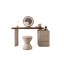 Meuble-lavabo extensible de 47,24 po style luxueux en bois massif