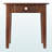 Dylan End Table in Walnut Brown Finish with Shaker Style Accent, 19.89" x 19.89" x 19.89" 