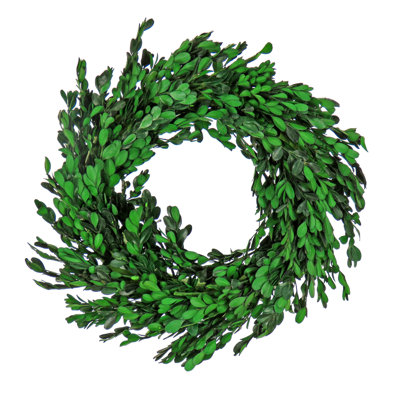 Couronne artificielle 18 pouces avec branches de buis   
