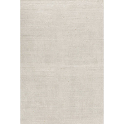 Hand-Knotted High-Quality White Area Rug