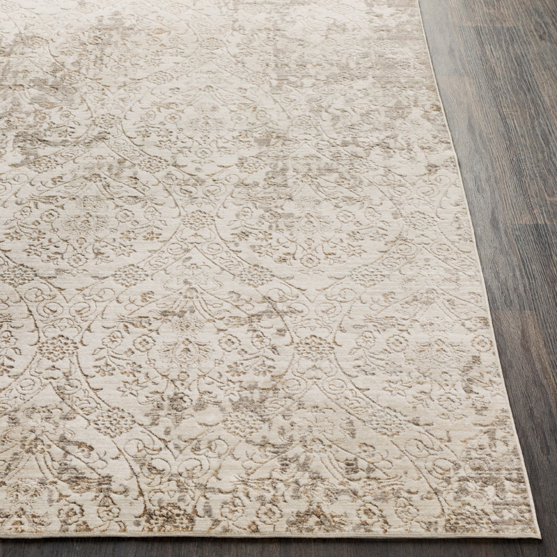Madilynn Damask Indoor Rug, Rectangle 2' x 3'3"