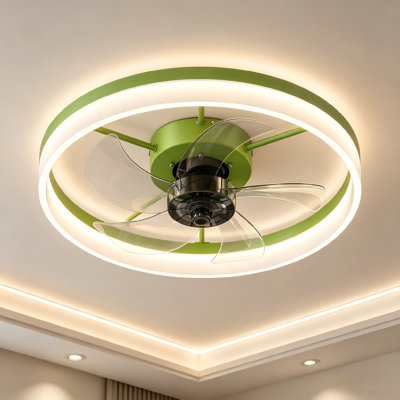 19.7'' Ceiling Fan Lights With Dimmable LED, Remote Control