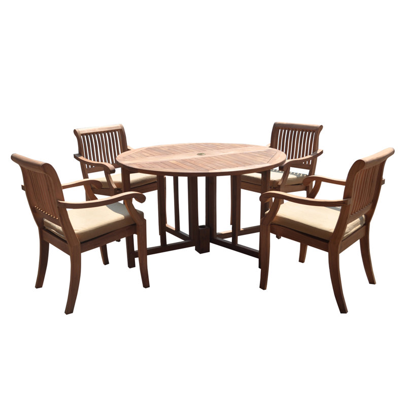Arbor Outdoor 5 - Piece Teak Dining Set