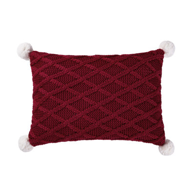 Diamond 24" x 24" Knit Sherpa Decorative Pillow
