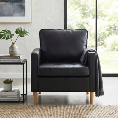 Huffins Faux Leather Armchair