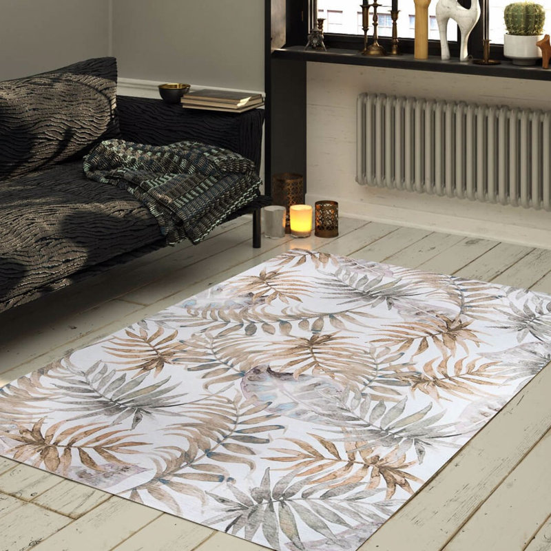 Elegant Hall Carpet (2.5 x 7.5 ft), 100% Polyester, 1.1 lbs/sq ft | 4 mm Pile Height, Recycled Poly Cotton Underside | Machine Washable, Eco-Friendly | Perfect for Entryways, Living Rooms & Hallways