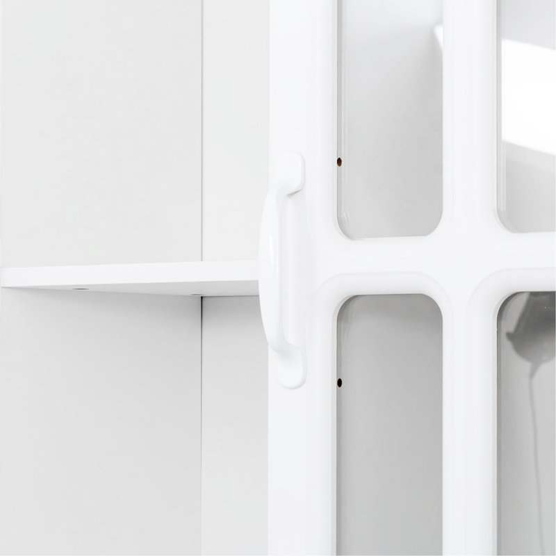 L-Shaped Corner Computer Desk with Drawers, Bookshelf and Hutch, White, 76.77'' H X 55.12'' W X 31.5'' D