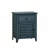 Antique Blue Veneer Transitional Nightstand with Spacious Storage Drawer, Perfect for Classic and Modern Bedrooms.-851286050