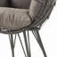 Chaise de patio avec coussin rembourré