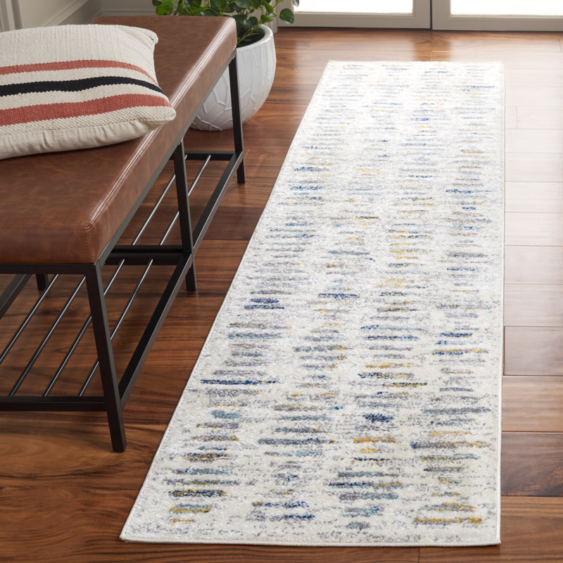 Jumarion Tulum Performance Abstract Rug, Runner 2' x 8'