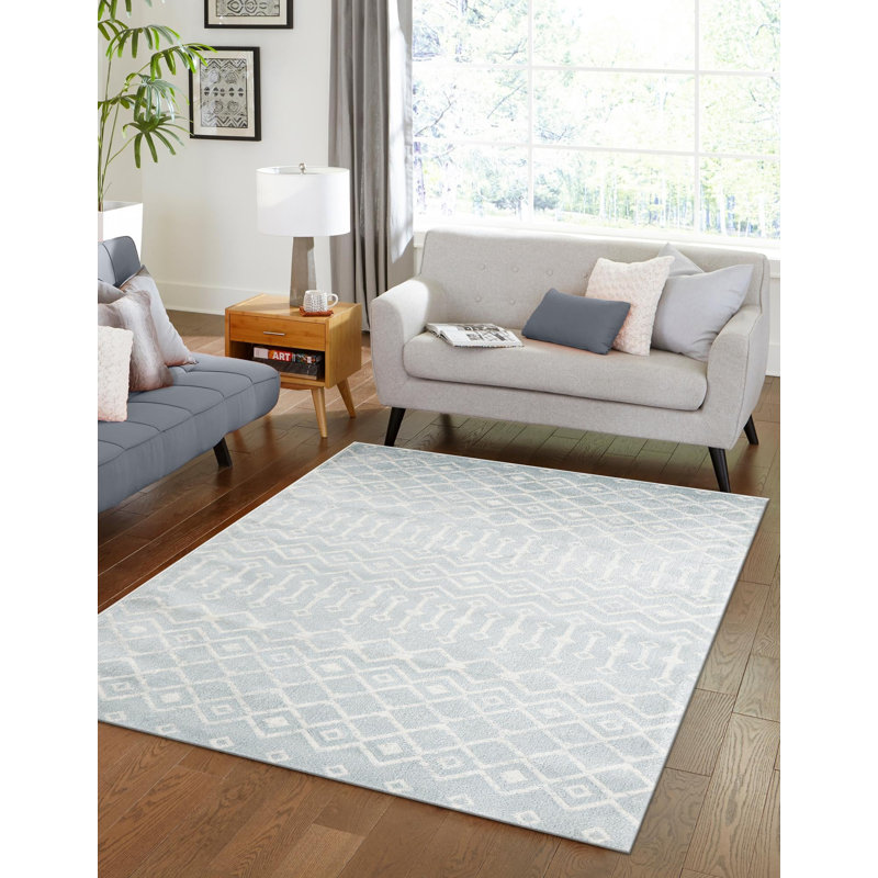 Tapis à treillis marocain World Menagerie, Rectangle 10 pi x 13 pi 1 po