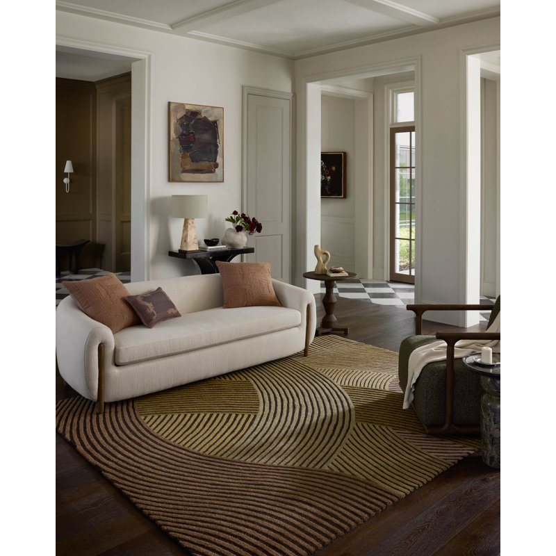 Brigette Romanek Madi Espresso / Multi Area Rug, Rectangle 7'9" x 9'9"