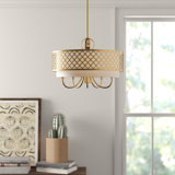 Mance 5 - Light Dimmable Drum Chandelier