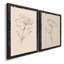 Toile encadrée de qualité supérieure Floral Contour Study III - prête à être accrochée-1473914134-1473914143