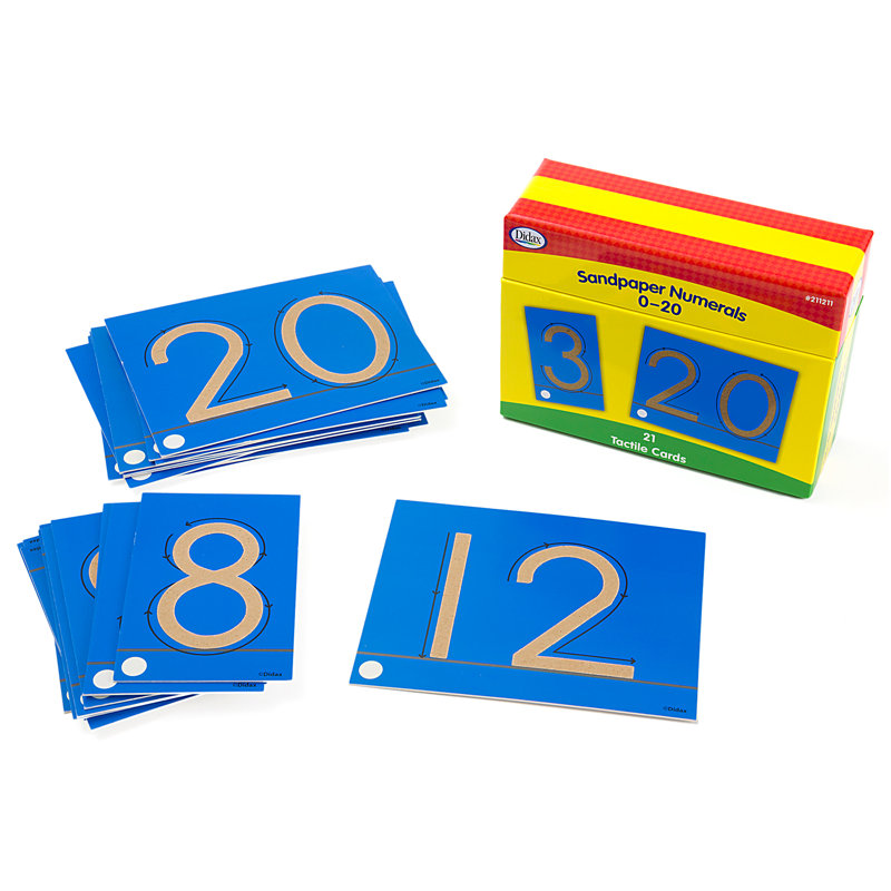 Chiffons de papier de verre tactiles 0 à 20