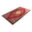 Tapis décoratif en laine de conception unique 6 pi 6 po x 11 pi 7 po noué à la main gris/rouge/brun