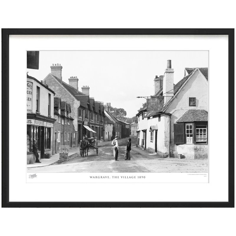 Wargrave, The Village 1890 by Francis Frith - Single Picture Frame Print, 28cm H x 36cm W x 2.3cm D