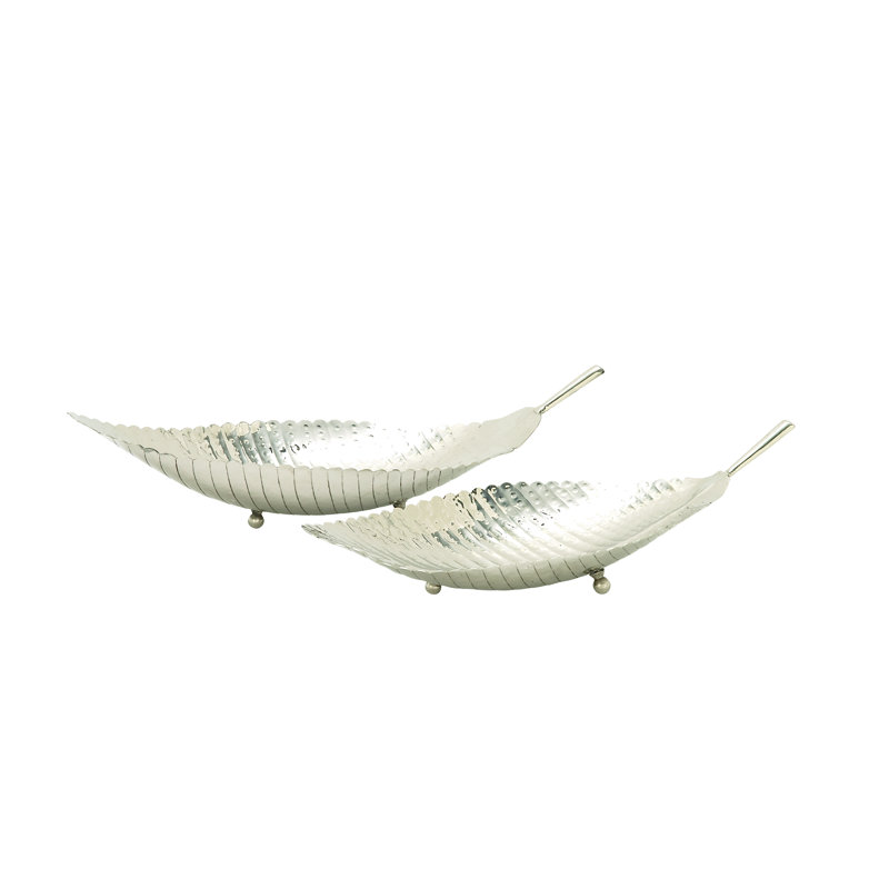 Ensemble de plateaux de service en feuille d’aluminium 2 pièces