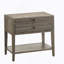 Table de chevet 1 tiroir - Gris vieilli