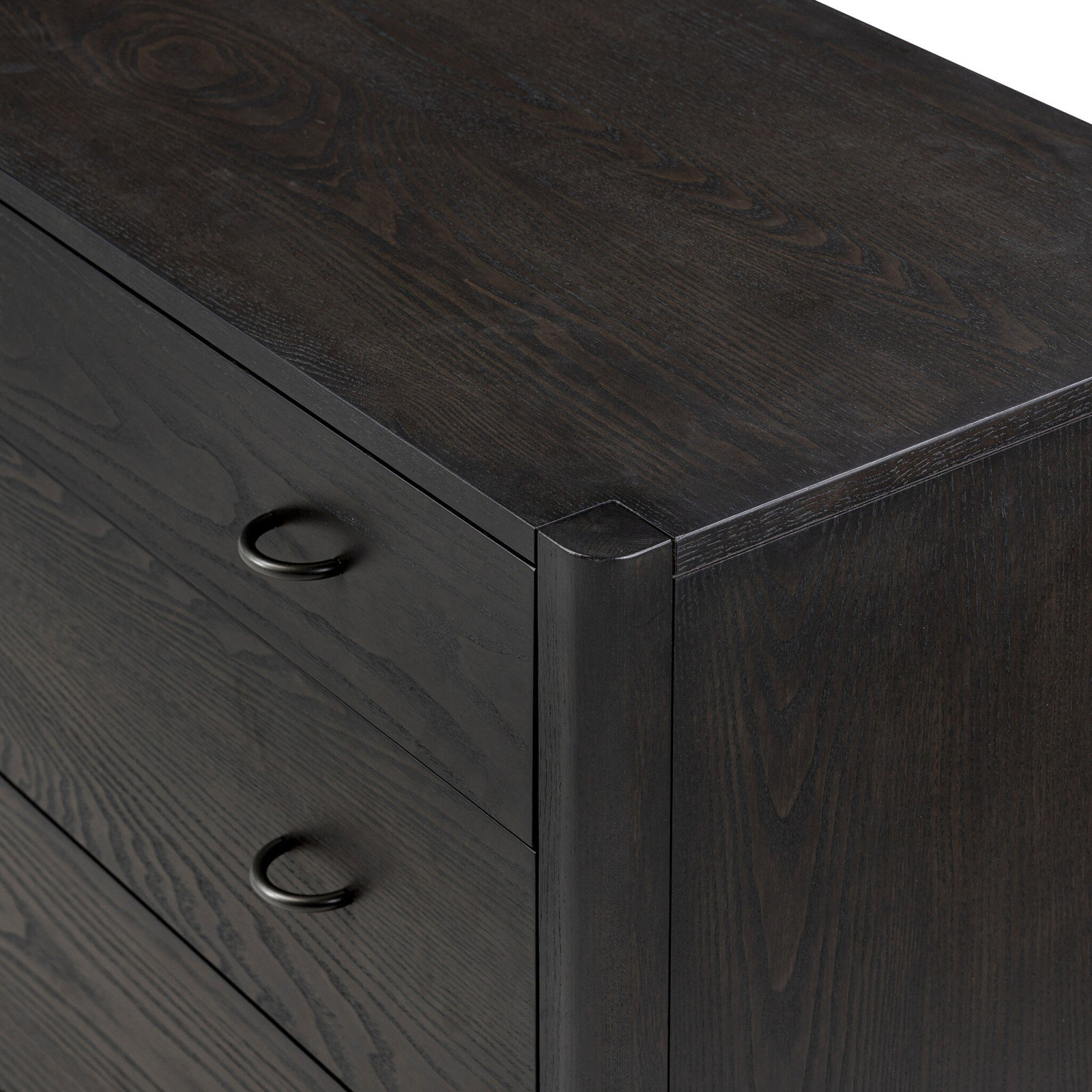Deirdre 6 - Drawer Double Dresser, Smoked Black Ash