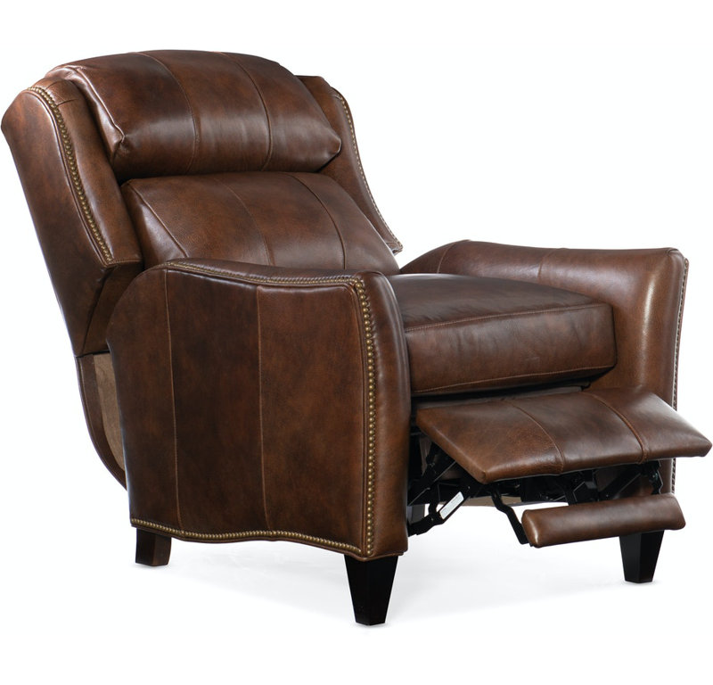 Lancaster Recliner, Anilina Hunter Genuine Leather, Plantation, Power