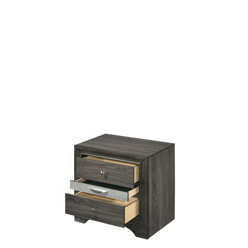 Table de chevet Naima, Gris