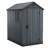 Keter Darwin 4x6 ft. Resin Outdoor Storage Shed With Floor for Patio Furniture and Tools, Graphite-96237102