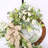 24" Spring Summer Floral Forsythia Bow Wreath for Front Door-1395670228