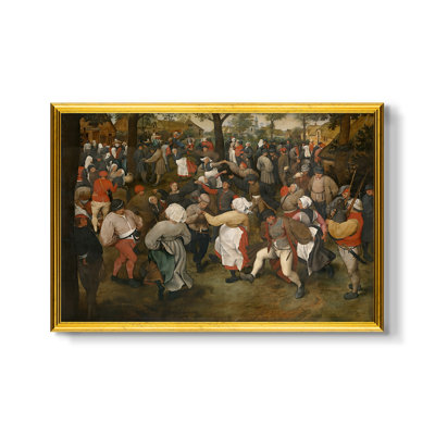 La danse du mariage, v. 1566-pieter Bruegel l'Ancien - toile sur mesure encadrée