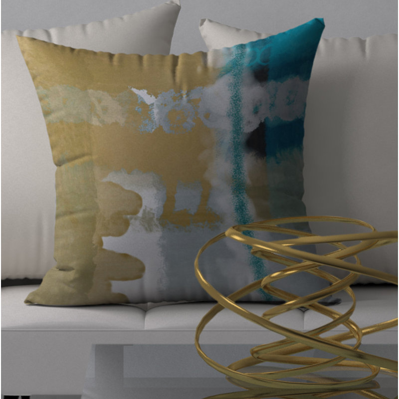 Housse de coussin décoratif carrée nutritive et insert, 24 po x 24 po