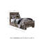 Karmann Twin Panel Bed With 2 Storage Drawers