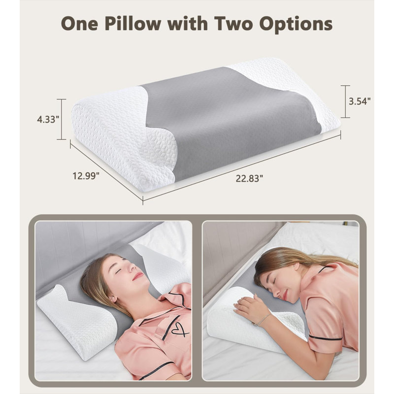 Demarest Memory Foam Soft Cooling Pillow