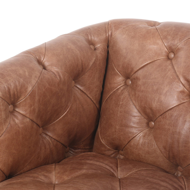 Paul Chair-Sonoma Chestnut, Sanoma Chestnut Genuine Leather