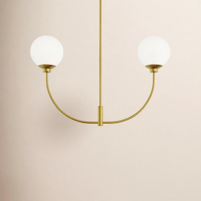 Living District Nyomi 30 Inch chandelier in Satin Gold