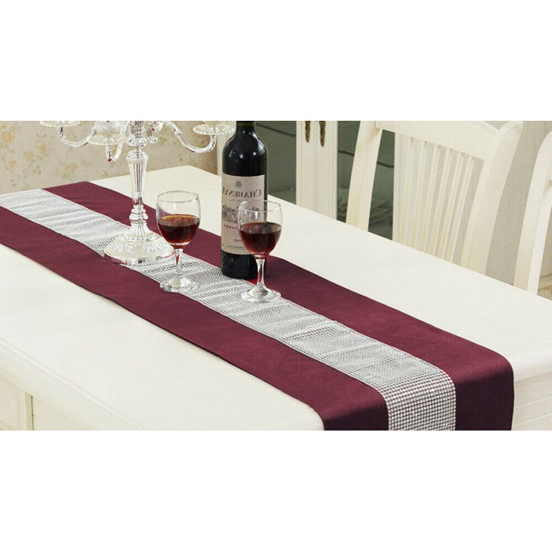 Strouse Modern Table Runner, Wine
