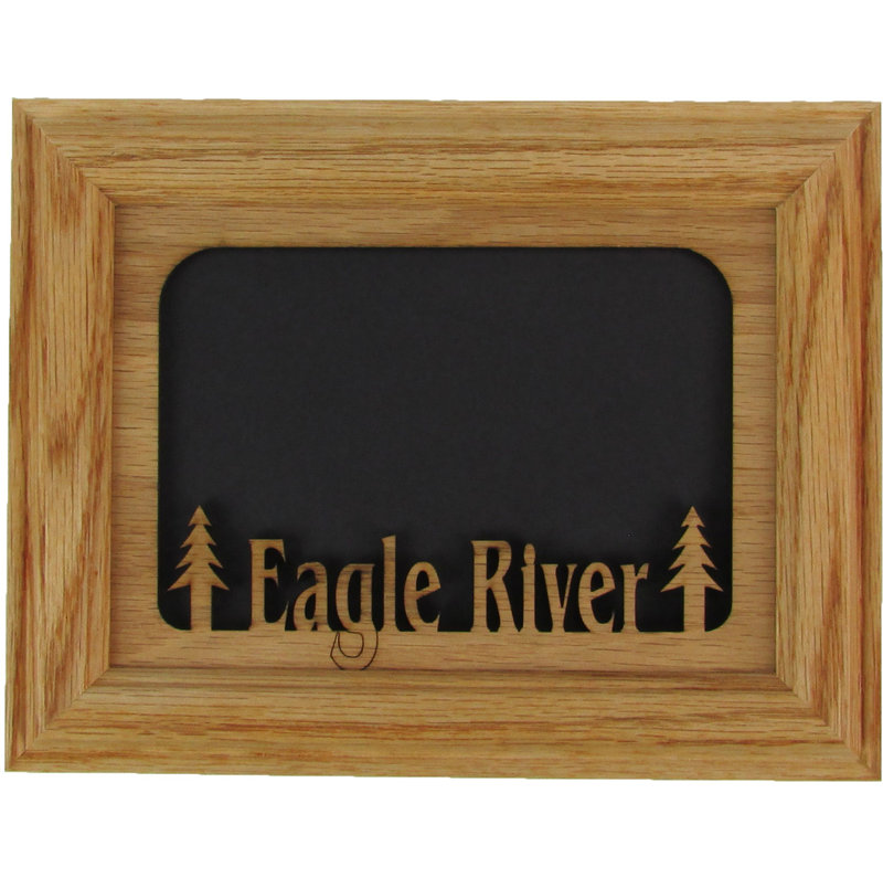 Oak Solid Wood Picture Frame with Mat