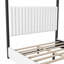 Lit plateforme à baldaquin Upholstery, parfait pour les chambres modernes et élégantes-957750546-957750547