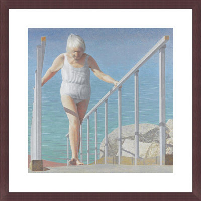 A Woman on a Ramp by Alex Colville -Framed Giclee Print