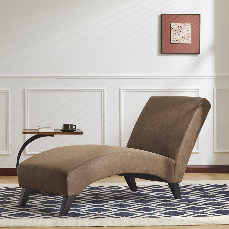 Chaise longue rembourrée incurvée pour le salon