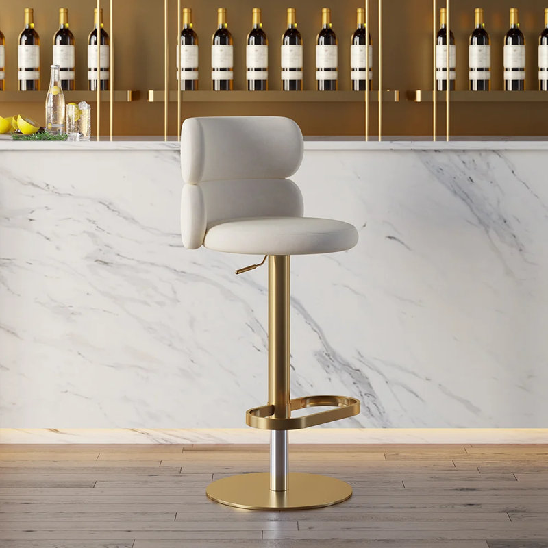 Height Adjustable Swivel Bar Stool