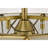 Brunel 6-Light Brass And Frosted Glass Pyramid Design Fandelier Lighted Ceiling Fan Remote Control - Brass-White