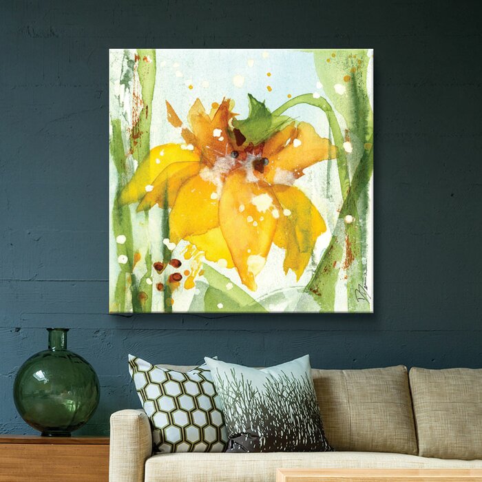 ArtWall Daffodil On Canvas Print | Wayfair