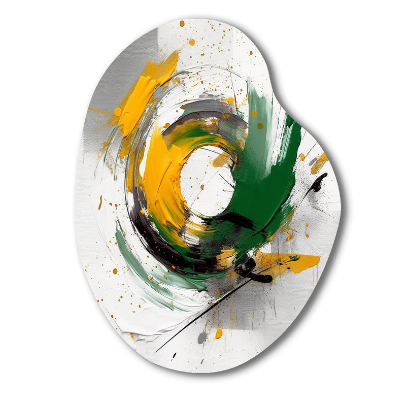 Clariano - Art mural abstrait en forme de métal, reproduction d'art asymétrique moderne, H 38 po x l 28 po