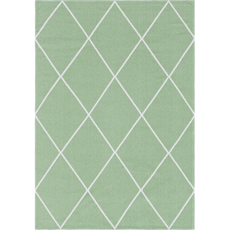 California Cotton Abstract Indoor Rug, Rectangle 5'2" x 7'5"