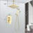 10-Inch Ceiling Mounted Rain Shower System with Handheld-125774777