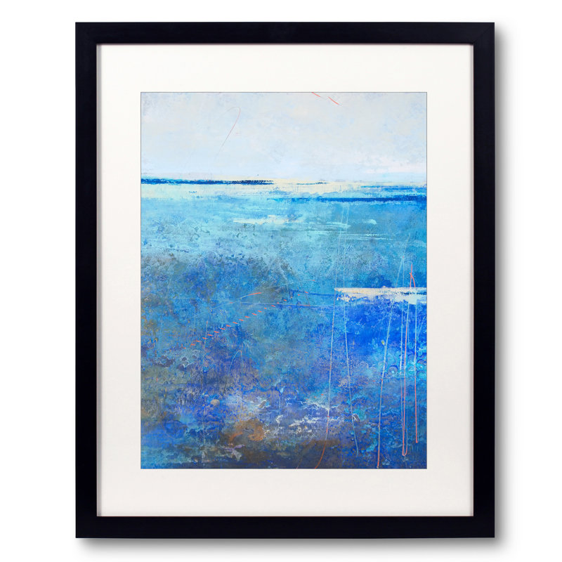 Arctic Tidings Print by Victoria Primicias, Black Framed Paper, 21.2" H x 17.2" W 
