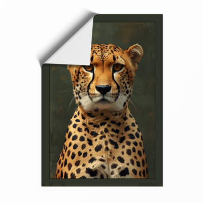 Cheetah Portrait Modern - Print