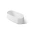 Ceric 60-In X 29-In Freestanding Bath With Center Toe-Tap Drain