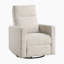 Fauteuil inclinable et pivotant en tissu de chenille moderne et contemporain de 30 po Kemontez avec pivotement à 360 degrés et mouvement doux-2073895079
